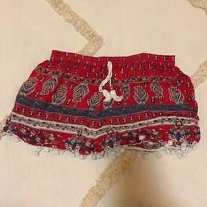 Band of gypsies printed shorts